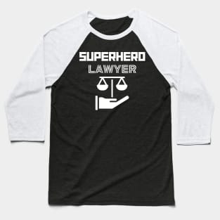 Superhero Lawyer Baseball T-Shirt